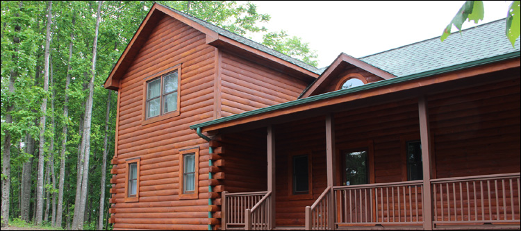 Log Home Staining in Smyth County, Virginia