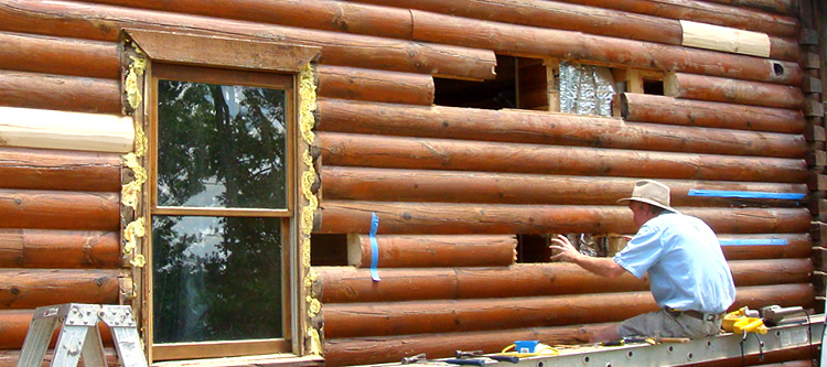 Log Home Repair Marion, Virginia